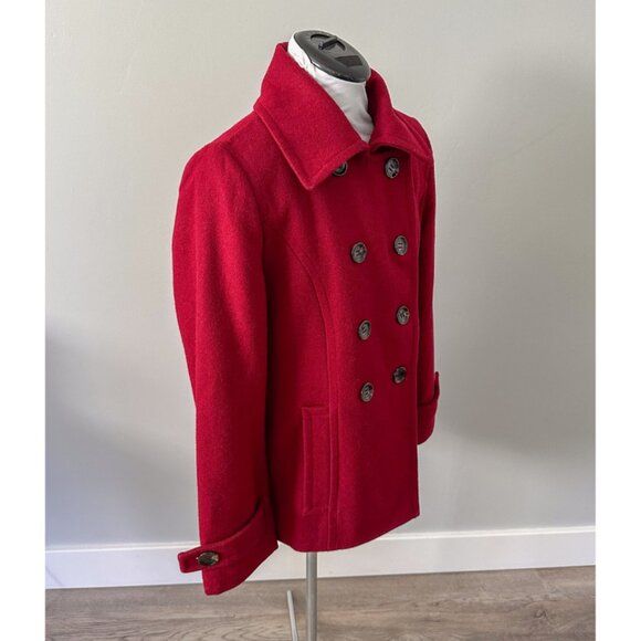 Calvin Klein Wool Double Breasted Pea Coat - Picture 4 of 12